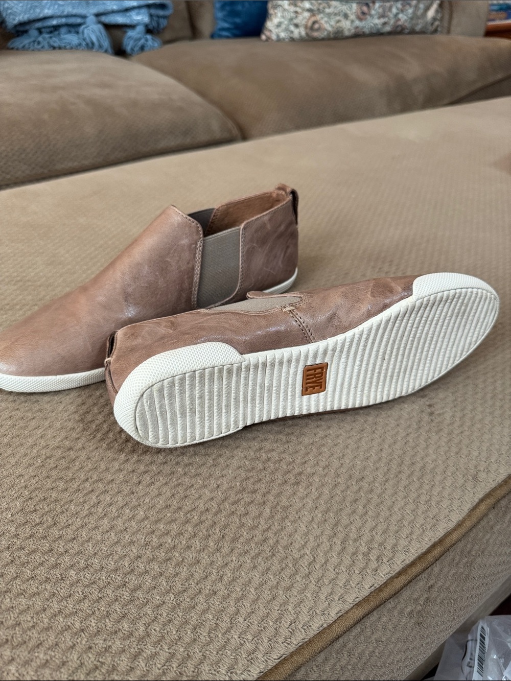 Women’s Frye slip one.